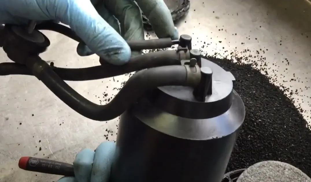 Clean charcoal canister ready for use