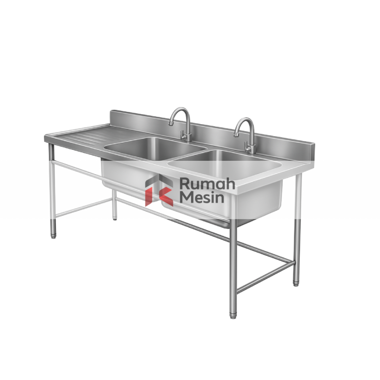 wastafel double sink standar dapur