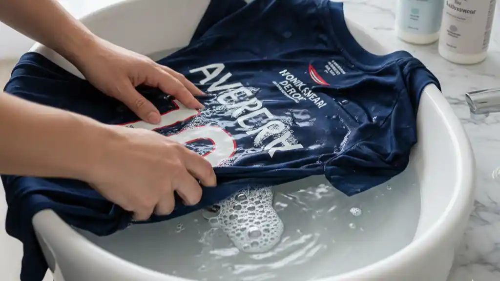 mencuci jersey printing tanpa rusak