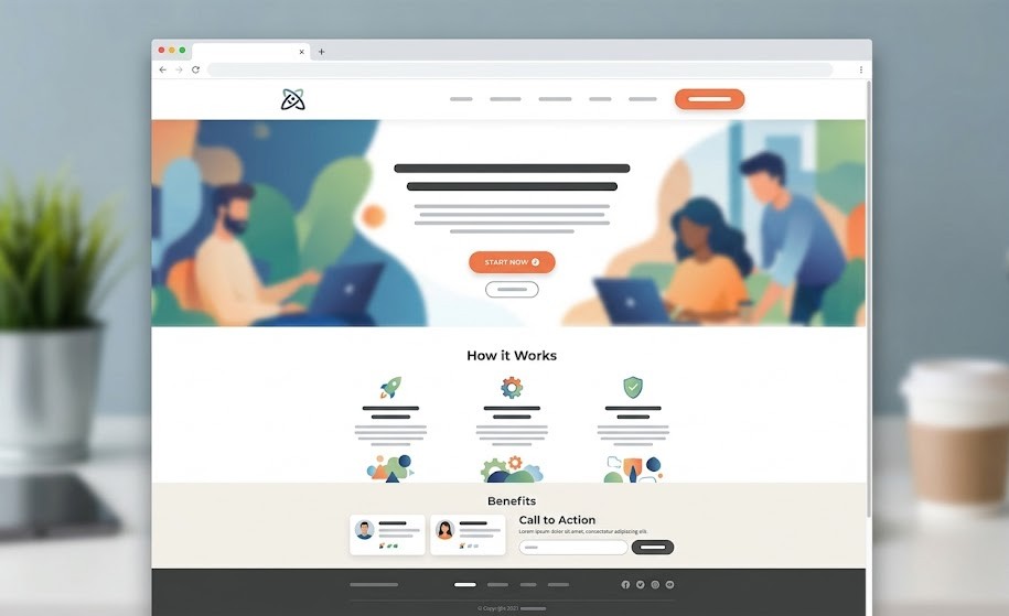 contoh landing page user friendly