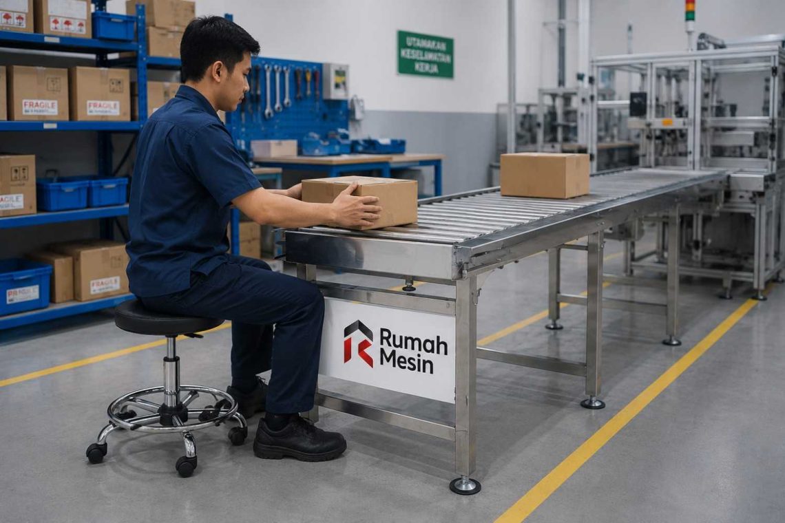Sistem Conveyor untuk Gudang Modern
